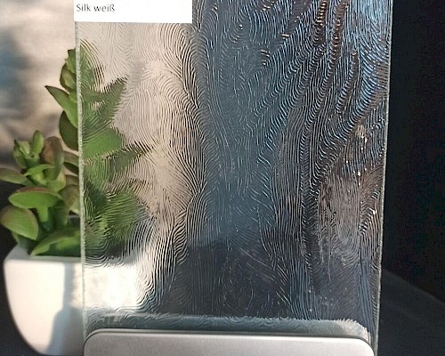 Silk weiß Ornamentgläser